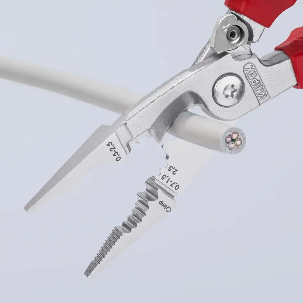 Электромонтажные клещи хромированные 200 мм Knipex 13 96 200