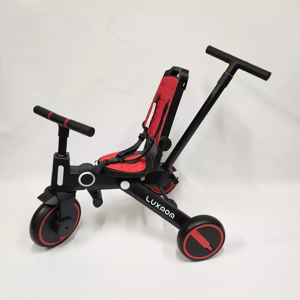 Трехколесный велосипед Luxmom 368 3 колесный складной (красный)