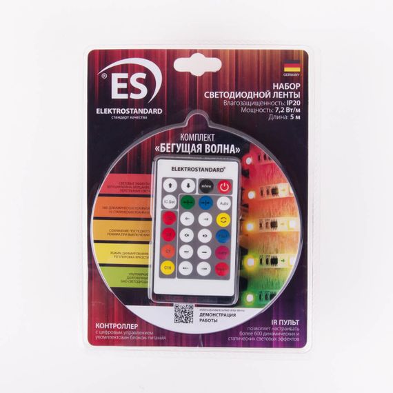 Светодиодная лента Elektrostandard 7,2W/m 30LED/m 5050SMD разноцветная 5M a049848