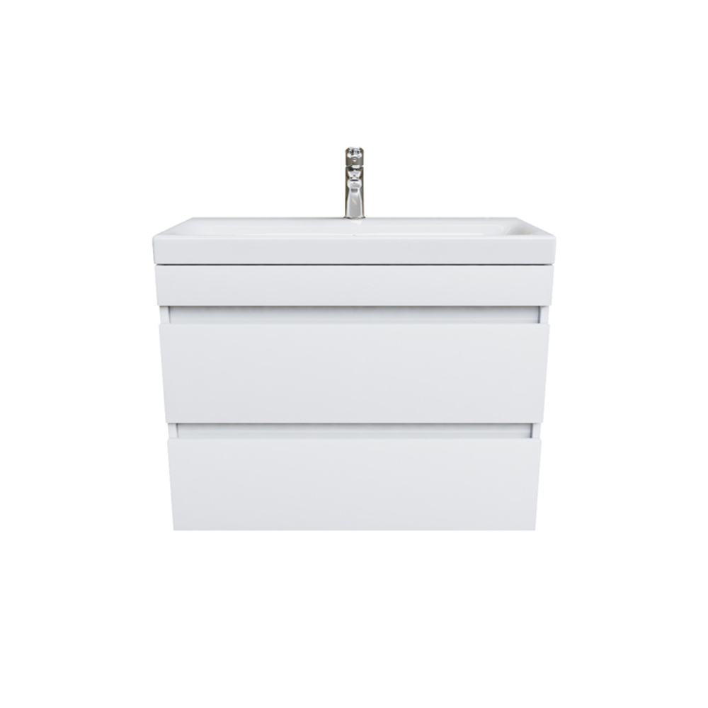 Тумба с умывальником подвесная с ящиками IDDIS Zodiac, белая, 80 см, ZOD8CB0i95K