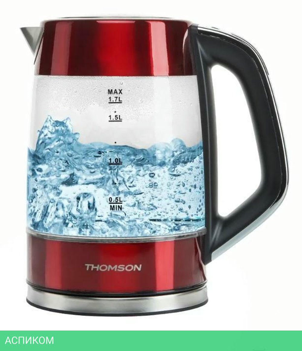 Электрочайник Thomson Glass K20ES-2001 Red