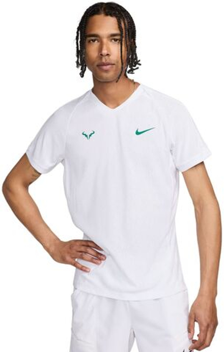 Мужская теннисная футболка Nike Court Rafa Dri-Fit Short Sleeve Top - белый