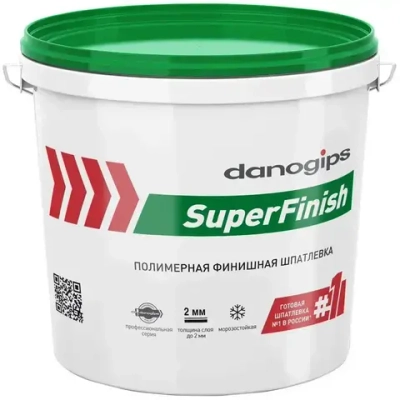 DANOGIPS SUPERFINISH/ДАНОГИПС СУПЕРФИНИШ, 28кг,готовая финишная шпатлевка