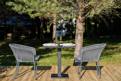 "Каффе" обеденная группа на 2 персоны, цвет "серый гранит"