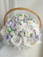 Корзина «Пионы» 35 см