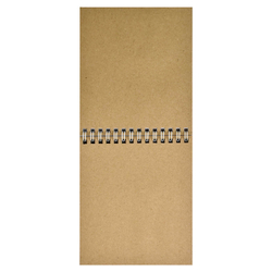 Скетчпад 125х150 мм, 40 л, блок - белый офсет, крафт-бумага 80 г/м², арт. 62773 СЛАДКОЕЖКА /обложка полноцветная печать, гребень по короткой стороне, матовая ламинация,