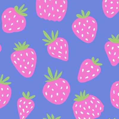 buy big strawberry bedclothes fabric bright lilac