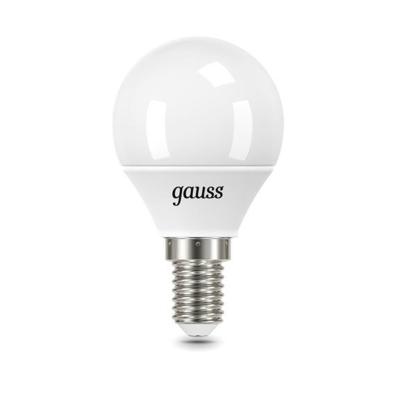 Лампа светодиодная Gauss E14 9.5W 6500K матовая 105101310