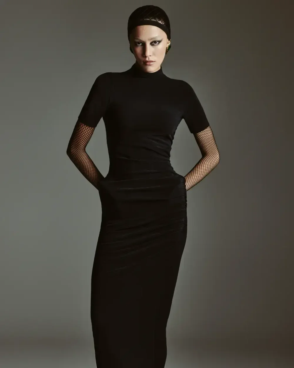 Платье акваланг, Черное