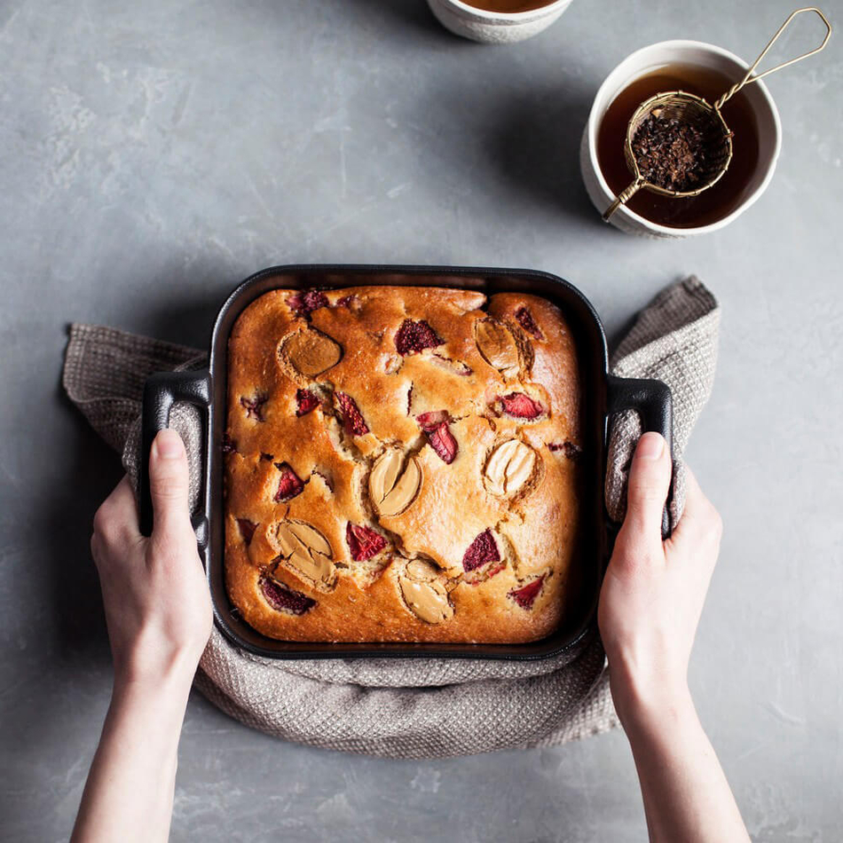 Блюдо для запекания квадратное 20x20 см, фарфор, черный, 647684, Belle Cuisine, Revol, Revol