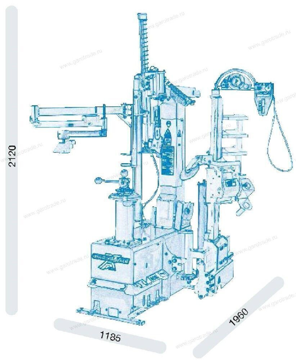 Автоматический шиномонтажный станок Crossage Evo, Giuliano