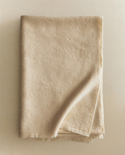 Zara Home - Жаккардовое одеяло с цветочным рисунком, экрю, 140x190 см