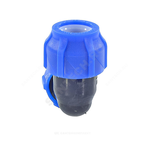 Отвод компрессионный ПЭ переходной Дн 25х20х90гр Ру16 VALFEX 121001222520