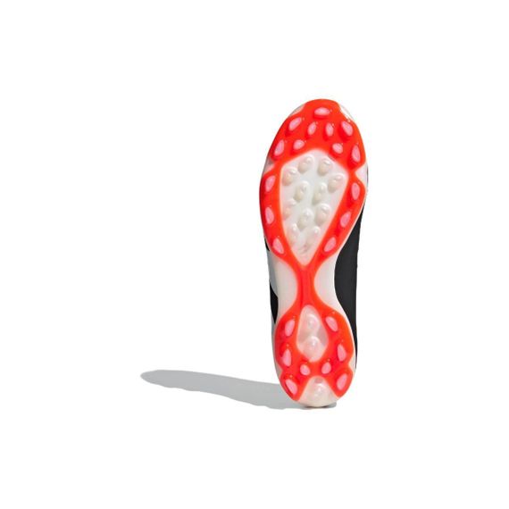 Элитные бутсы Adidas PREDATOR Низкие Черно-красные кроссовки