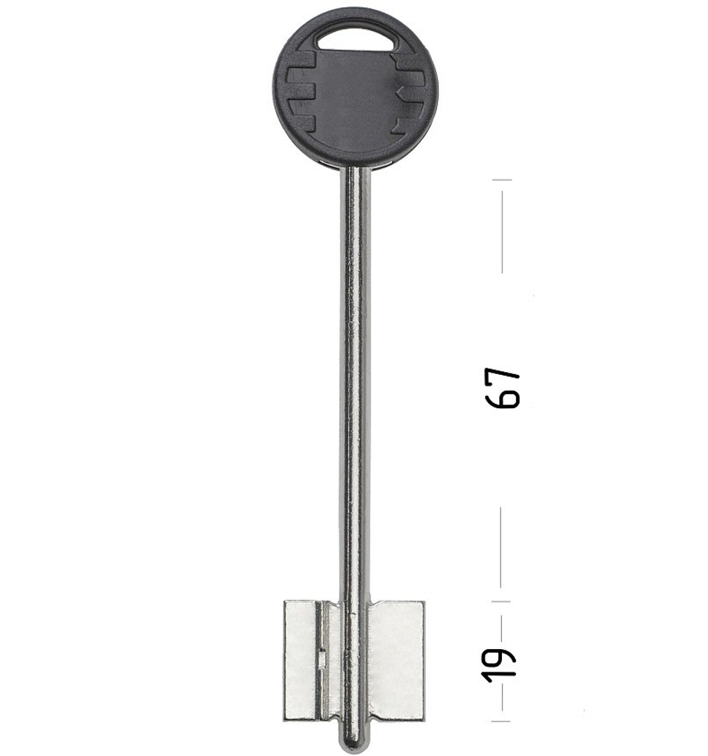 Заготовка сувальдного ключа 13646 BRD18DP