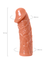 Насадка Kokos с дополнительной стимуляцией телесная 14,7 см