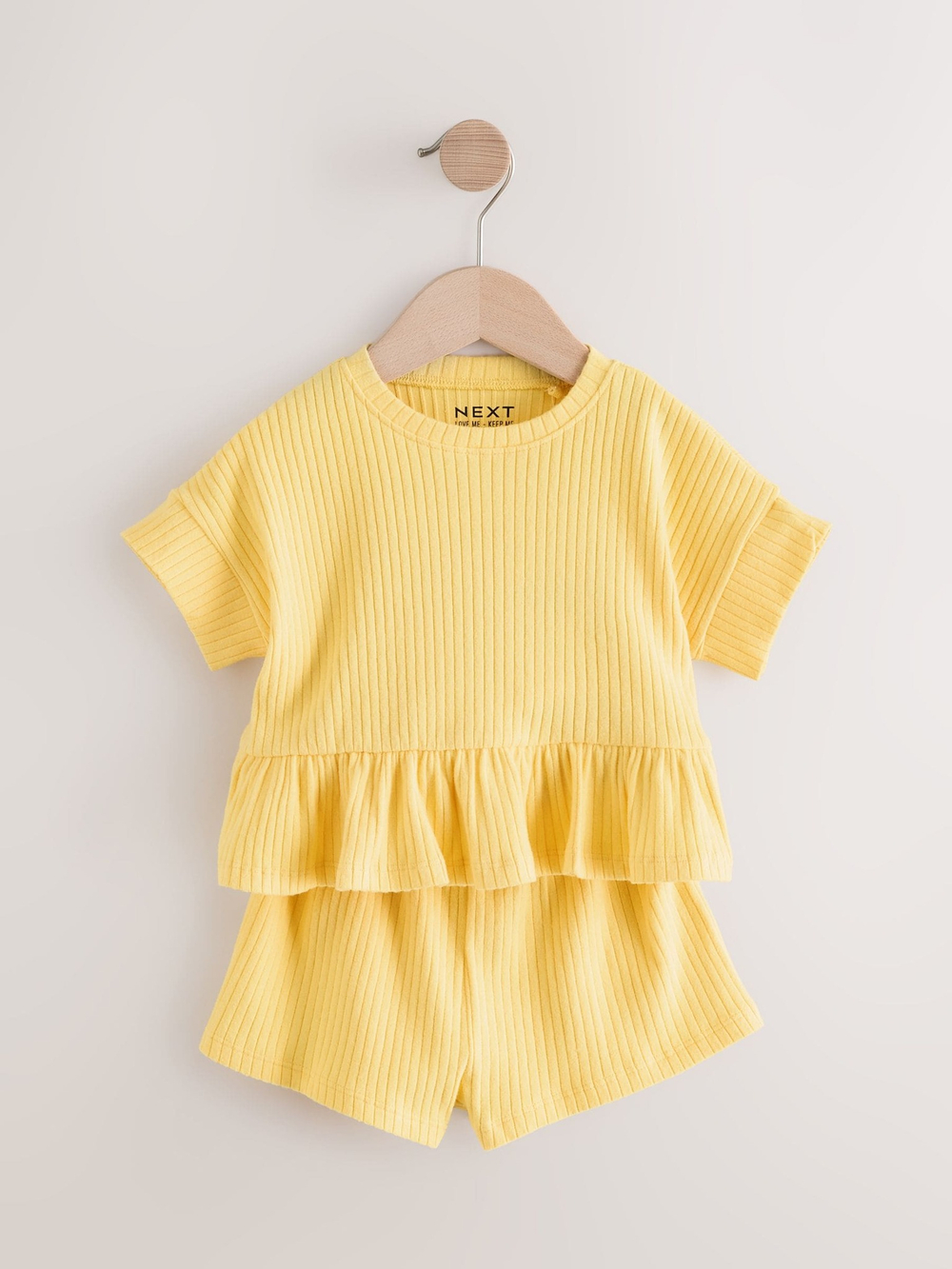 Футболка и шорты в комплекте для девочки Next E51-380, Светло-желтый