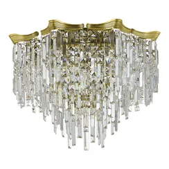 SL1659.302.07 Светильник потолочный ST-Luce Латунь/Прозрачный E14 7*60W OFELIA