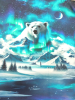 Футер 2х нитка петля Полярный Мишка высота 80см