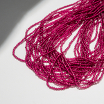 Ярко-розовая шпинель синтетическая, 2мм, шар, микроогранка