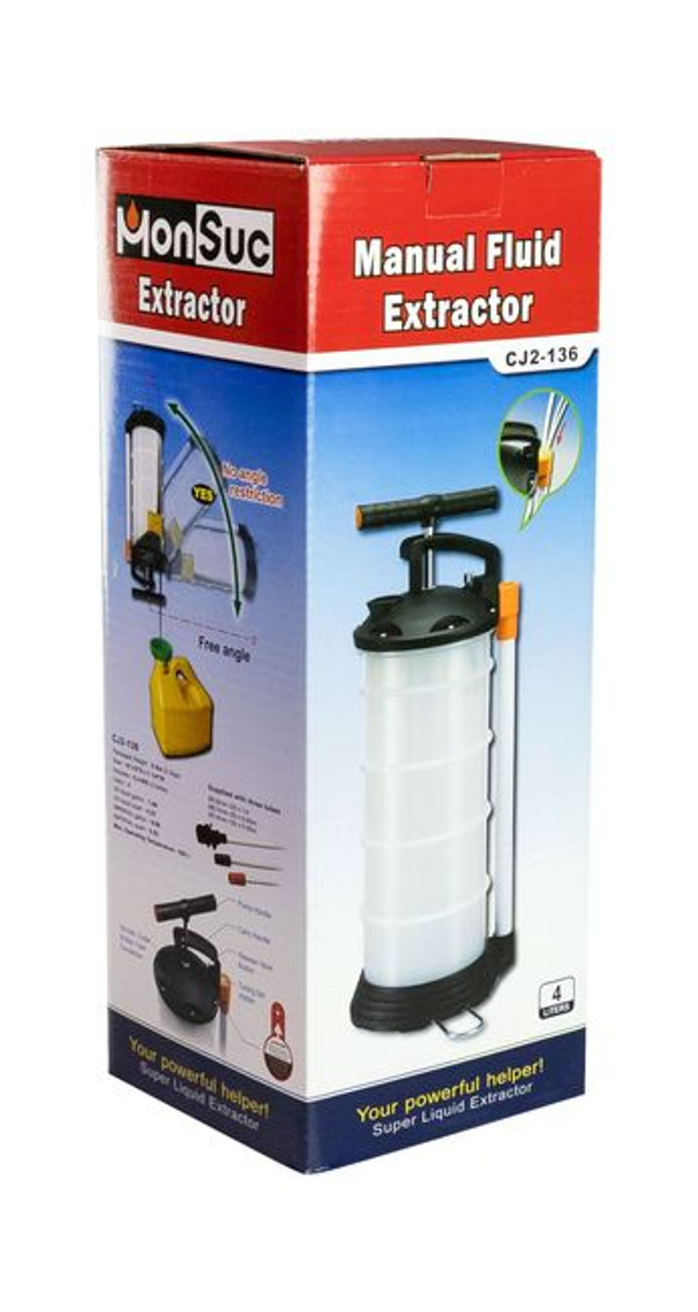 Насос ручн. для откачки масла с емкостью 4 л