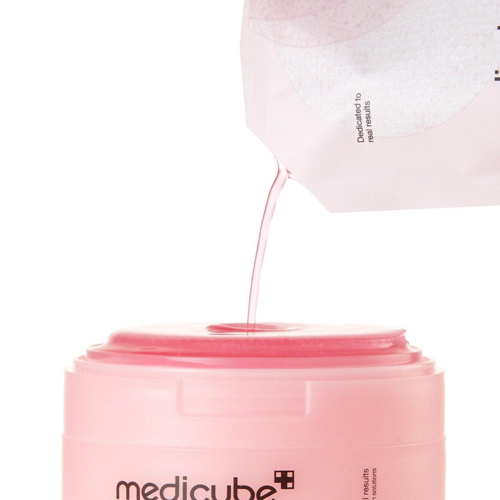 Medicube PDRN Pink Collagen Toning Gel Toner Pad гелевые тонер-пэды с ПДРН и коллагеном