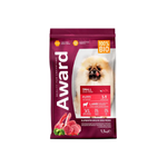 Сухой корм AWARD для щенков от 1 мес, беременных и кормящих сук мелких и миниатюрных пород с ягненком и индейкой с добавлением брокколи и брусники 1,5кг