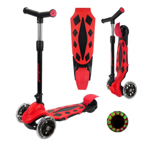 Самокат MobyKids DRAGON .красный