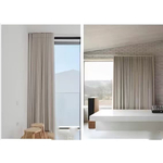 Встраиваемый ультратонкий карниз для штор, алюминиевый, скрытый, тихий ход, крючковый