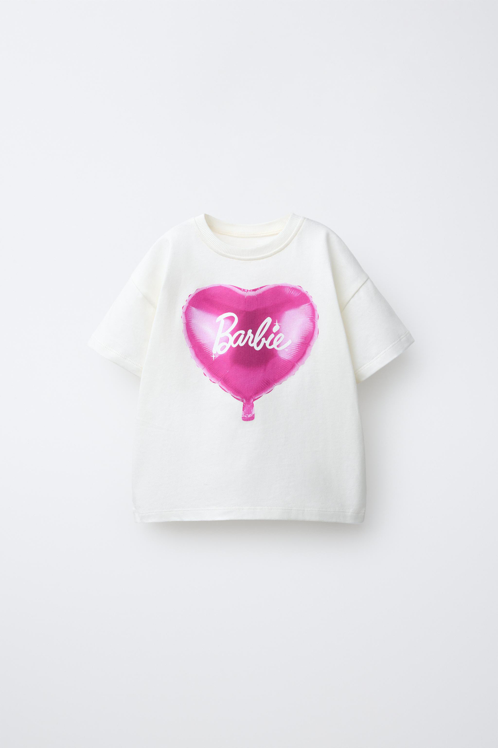 ZARA ФУТБОЛКА С ШАРОМ BARBIE™ MATTEL, ЖЕЛТОВАТО-БЕЛЫЙ