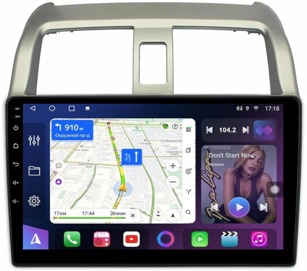 Магнитола для Honda Airwave 2005-2010 - FarCar 9683 монитор 9" QLED на Android 13, 8 ядер (TS18), CarPlay, 4G SIM-слот