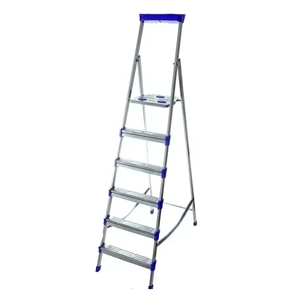 Стремянка широкие 6 ступеней (металл) . СМ6