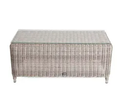 "Кон Панна" столик журнальный из искусственного ротанга, цвет бежевый