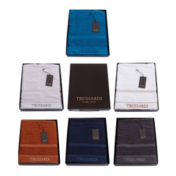 Полотенце 100х150 Trussardi Ribbon White Италия фото