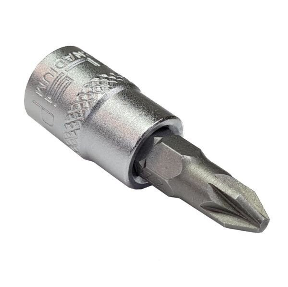 Головка с бит-вставкой PZ2 1/4 Стелс