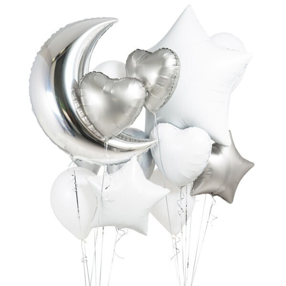 Сет "White and silver" 14 шт.