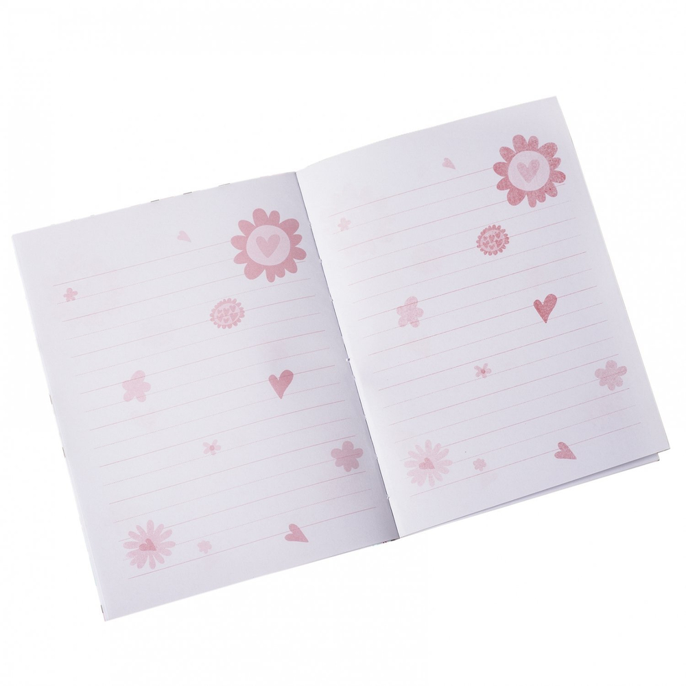 Записная книжка в футляре 20,0 см * 22,5 см , 7БЦ, Alingar, ламинация, замочек, ручка, 50 л., линия, "Веселая акула", сиреневый