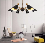 Ceiling design lamp  Duke by Delightfull (8 lampshades,  White)