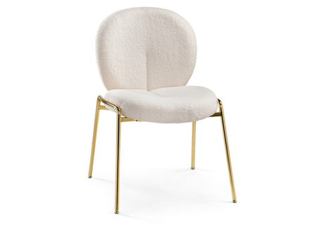 Стул на металлокаркасе Woodville Kalipso 1 white, gold