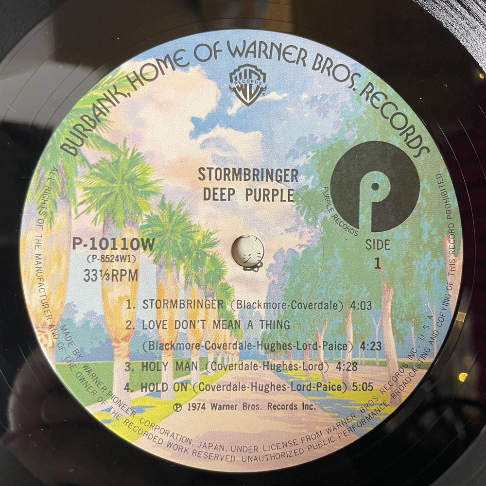 Винтажная виниловая пластинка LP Deep Purple Stormbringer (Japan 1976) (No Obi) Holy Man