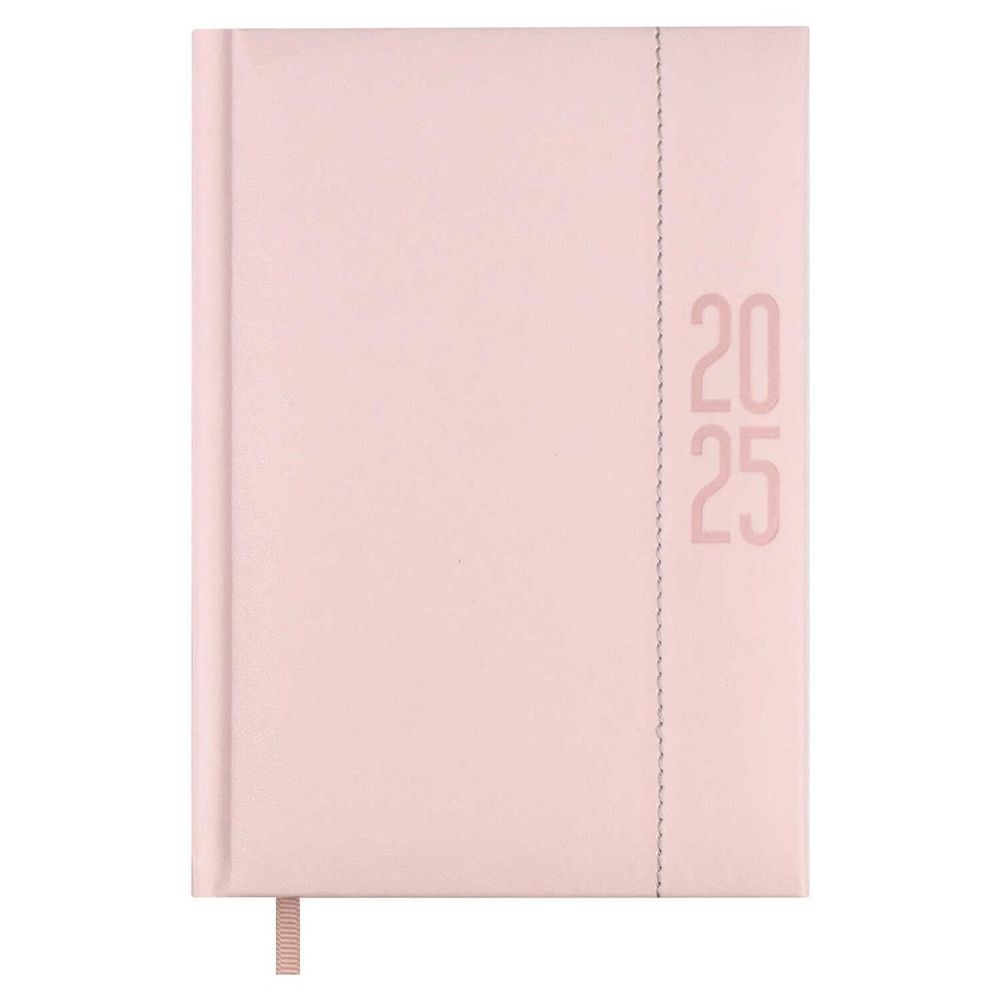 Ежедневник датированный А5 176л 2025г розовый кожзам "ESCALADA. ИЛОН МАСК" (Феникс+)