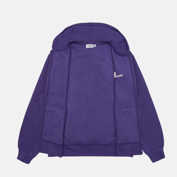 Толстовка мужская Carhartt WIP Hooded American Script Jacket I033063_aura артикул:I033063_aura - купить в магазине Дайс