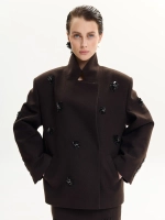 Полупальто MORNING DEW, коричневый