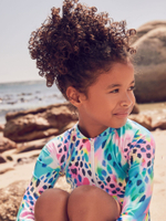 Купальник слитный на молнии для девочки Next E76-821, Голубой, Розовый