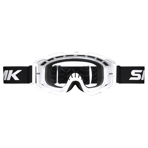 Очки кроссовые SMK TERRAIN, цвет белый, с прозрачной линзой