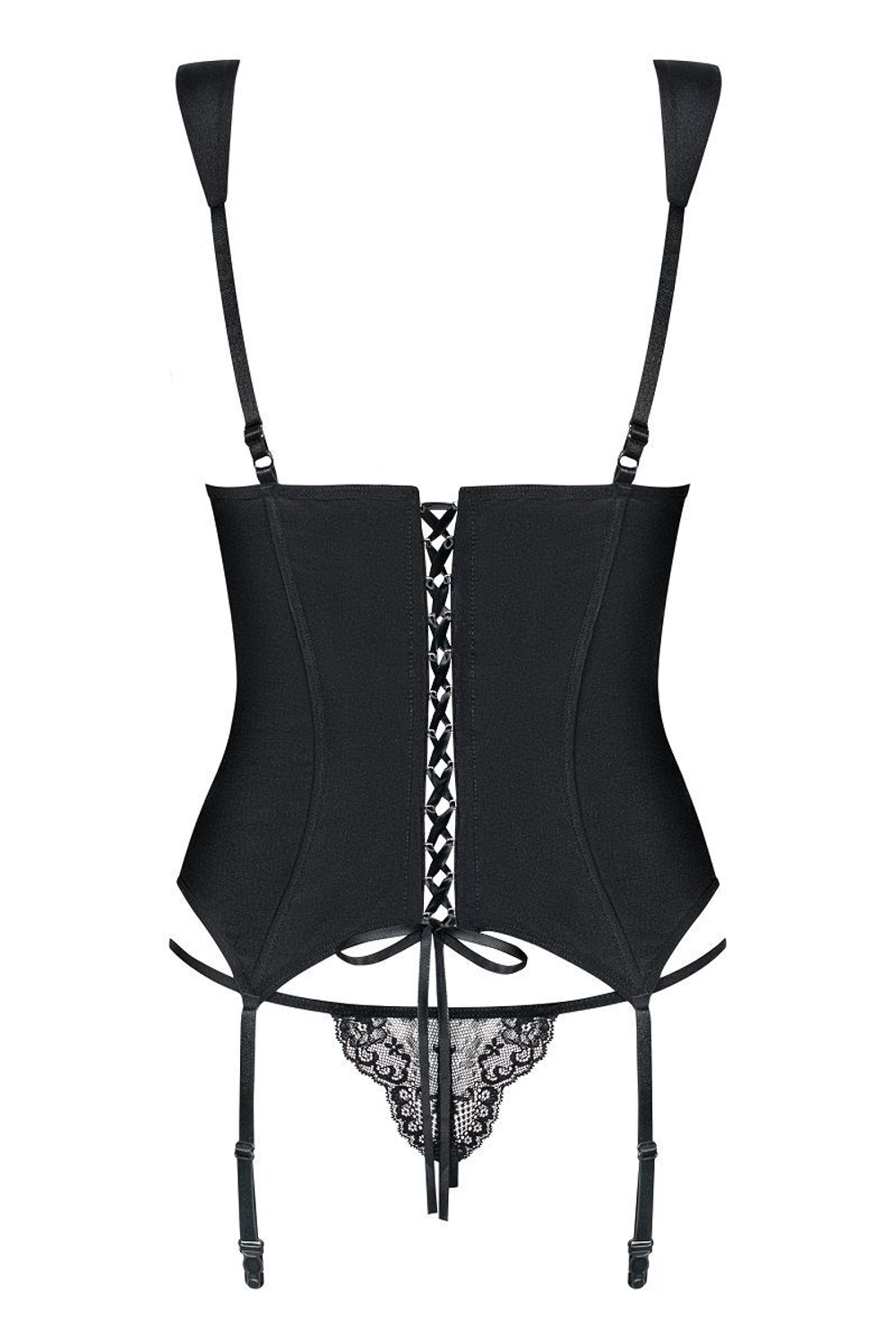 Чарующий корсаж Charmea с кружевами и бантом на лифе
