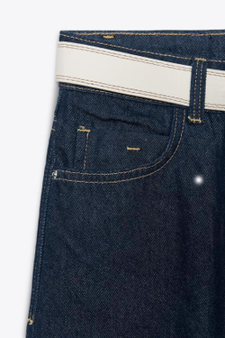 ZARA ДЖИНСЫ Z1975 СО СТРЕЛКАМИ И РЕМНЕМ, СИНИЙ