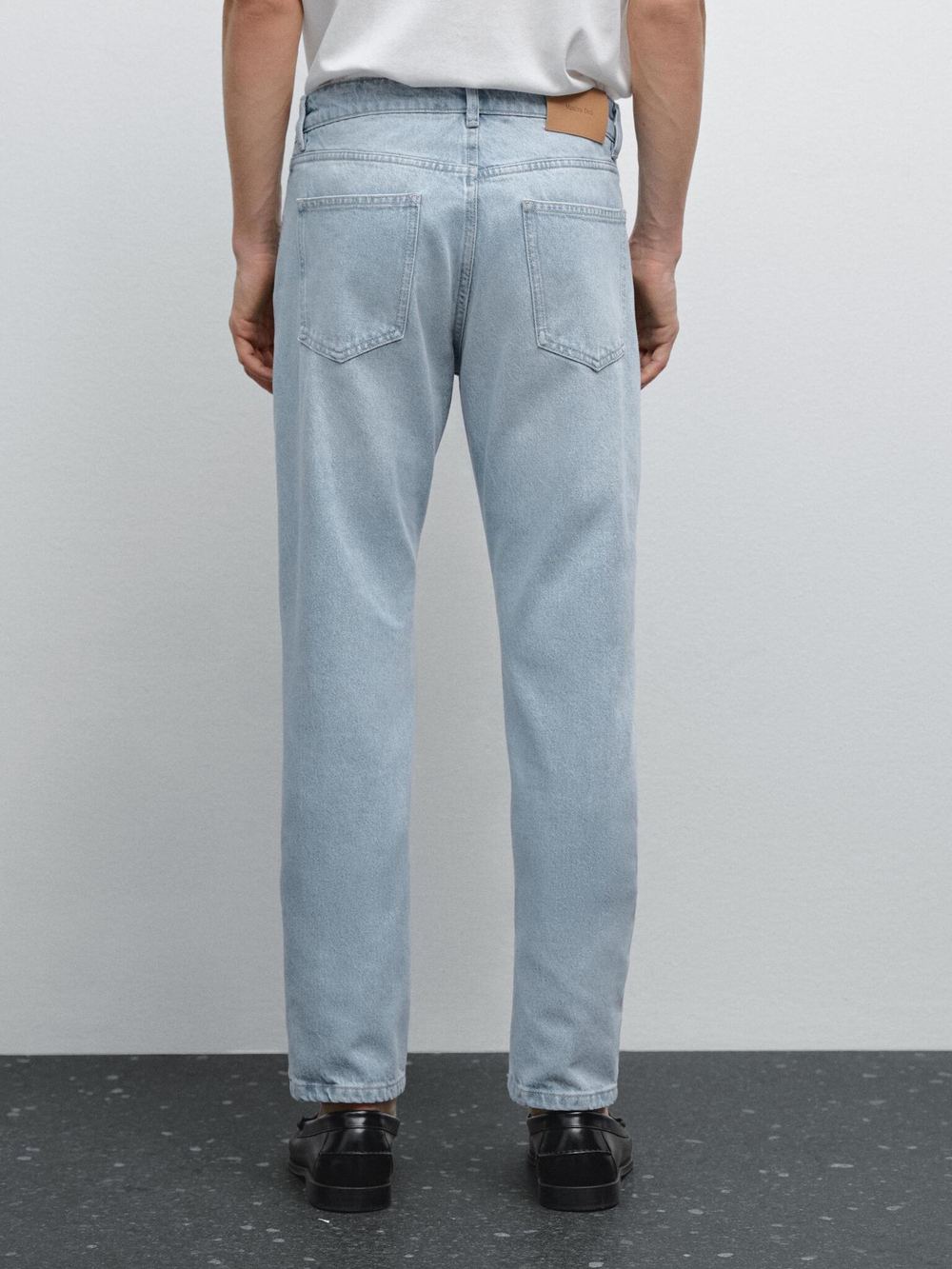 Massimo Dutti Джинсы Slim Fit, светло-голубой