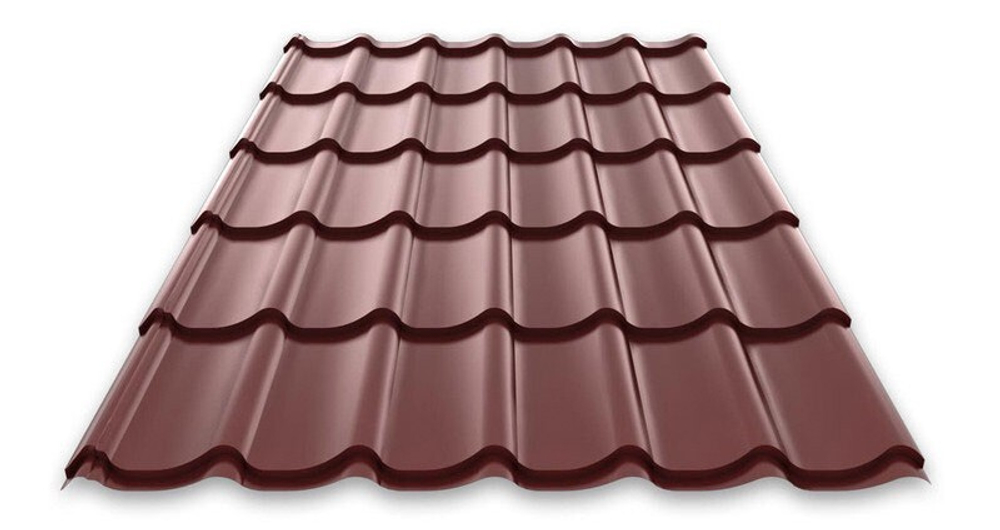 Металлочерепица Monterrey/Ламонтерра VALORI-20-Violet-0.5 Цена за м²