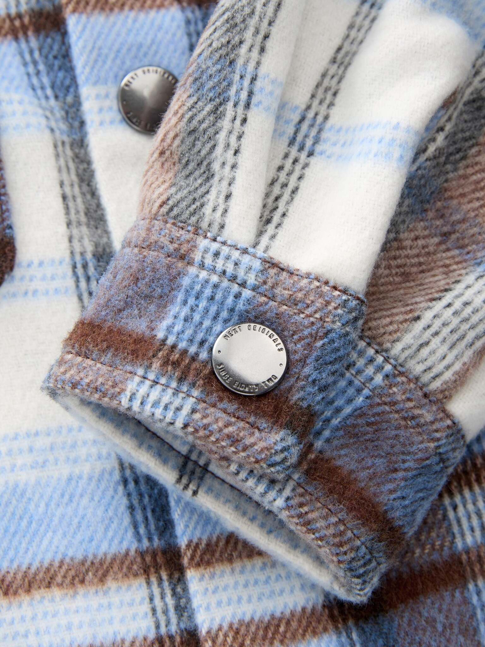 Рубашка для мальчика Next 562-359, Молочный, Голубой